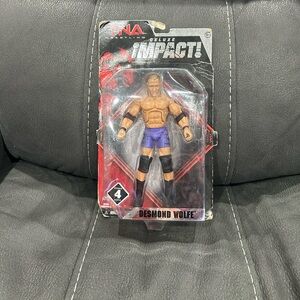 Desmond Wolfe TNA/Impact wrestling deluxe series 4! MOC! *Damaged packaging*